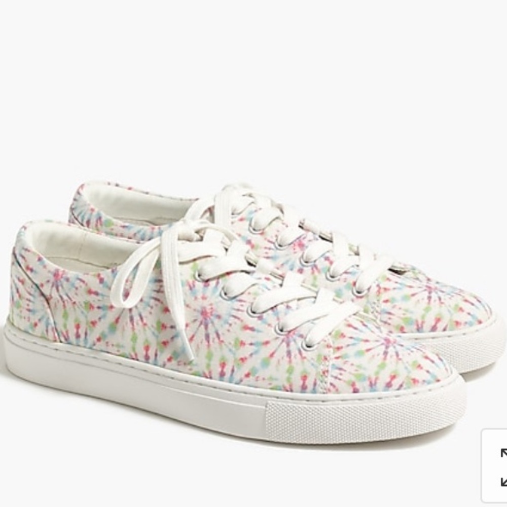 NWT J.Crew Factory Sneakers (Tie-Dye) - Picture 1 of 6